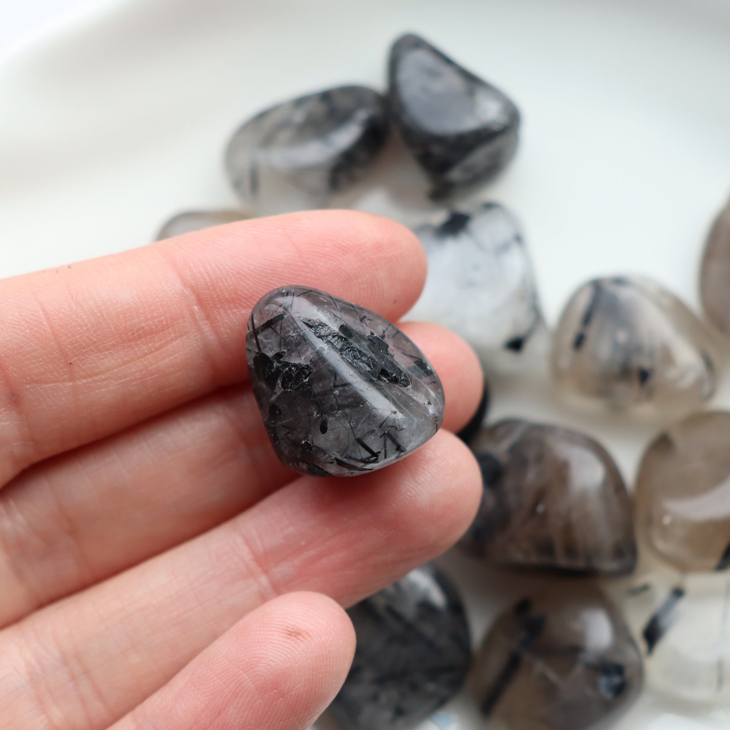 Tourmalinated Quartz Tumblestone