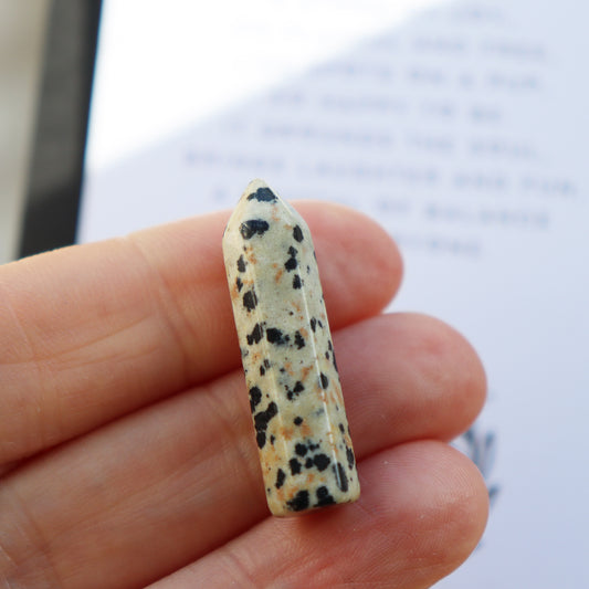 Dalmatian Jasper Crystal Tower For Joy And Positivity - Crystal Gift