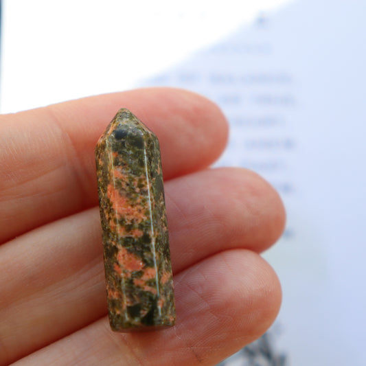 Unakite Crystal Tower For Balance And Healing - Crystal Gift