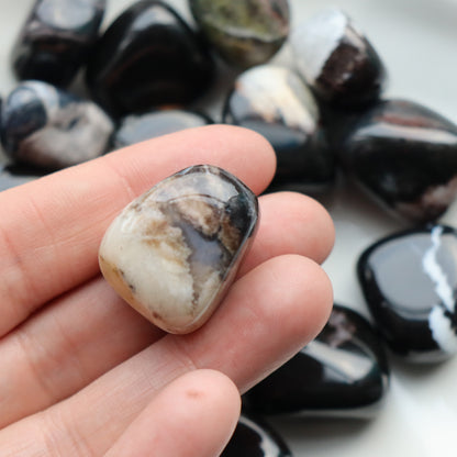 Zebra Jasper Tumblestone