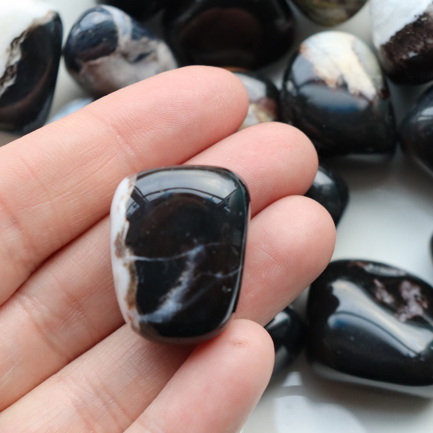 Zebra Jasper Tumblestone
